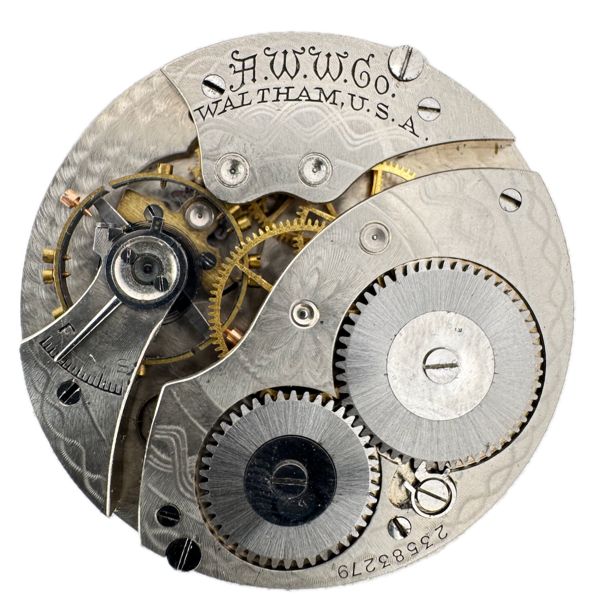 Antique 12s 1920 Waltham 7 Jewel Mechanical Pocket Watch Movement 210 USA