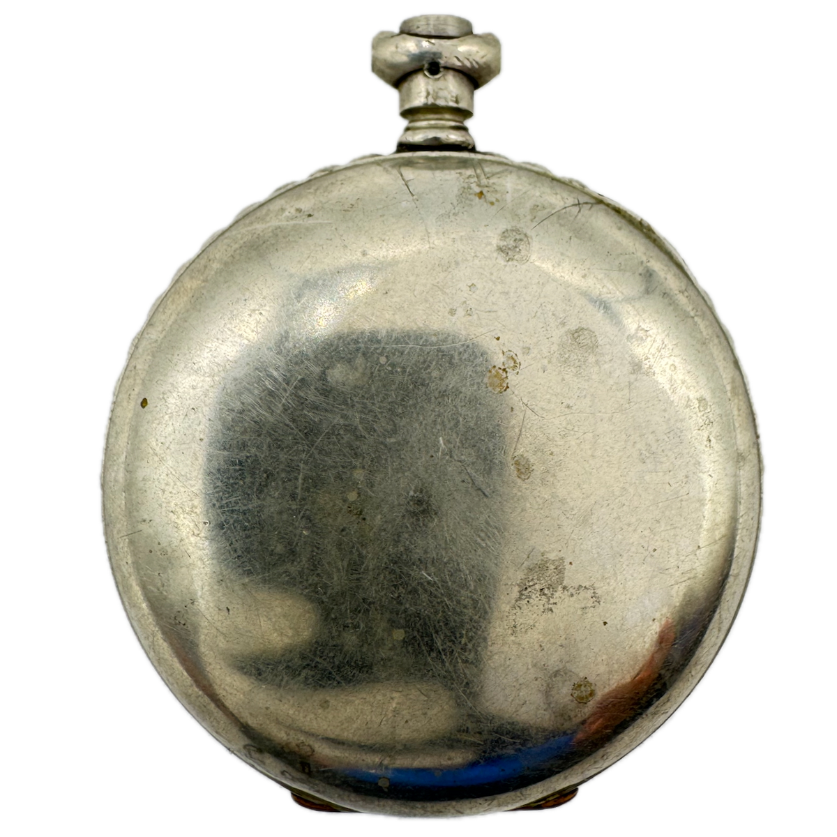 Antique 18s Keystone Fancy Scalloped Open Face Pocket Watch Case Silveroid