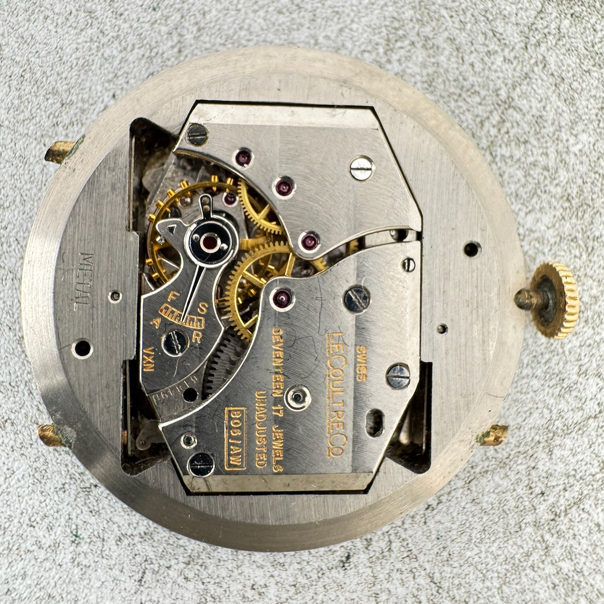 Vintage 33mm LeCoultre Triple Date Moonphase Men's Wristwatch Movement 806/AW