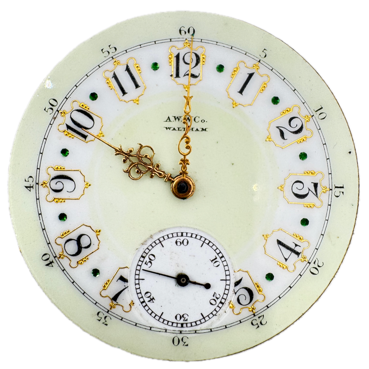 Antique 16s 1891 Waltham Multicolor 15j Hunter Pocket Watch Movement Royal USA