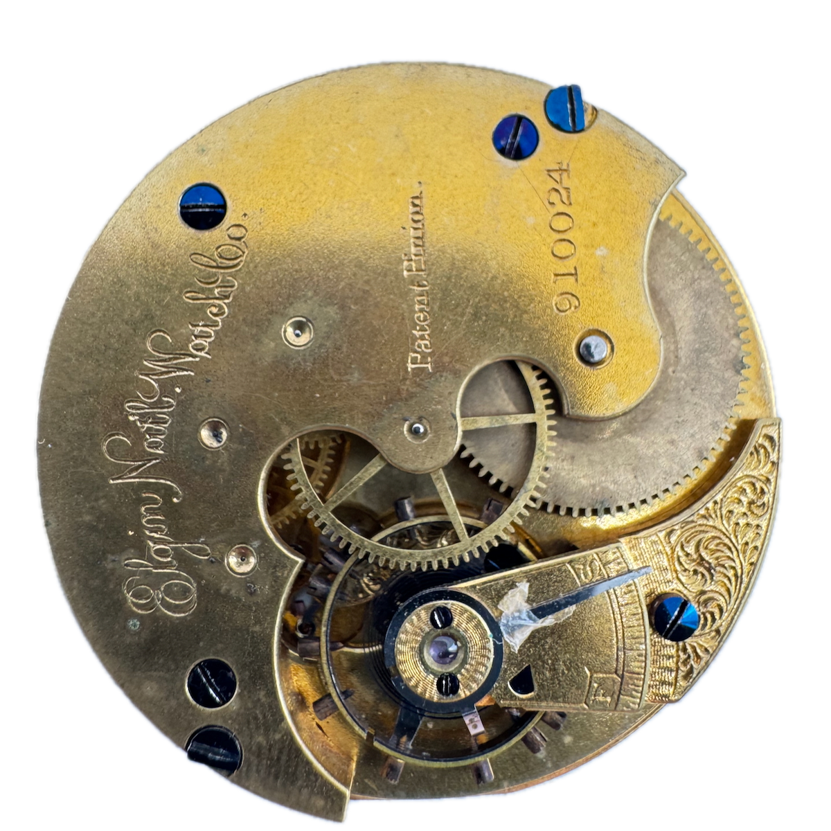 Antique 8s 1882 Elgin 7 Jewel Mechanical Hunter Pocket Watch Movement 64 USA