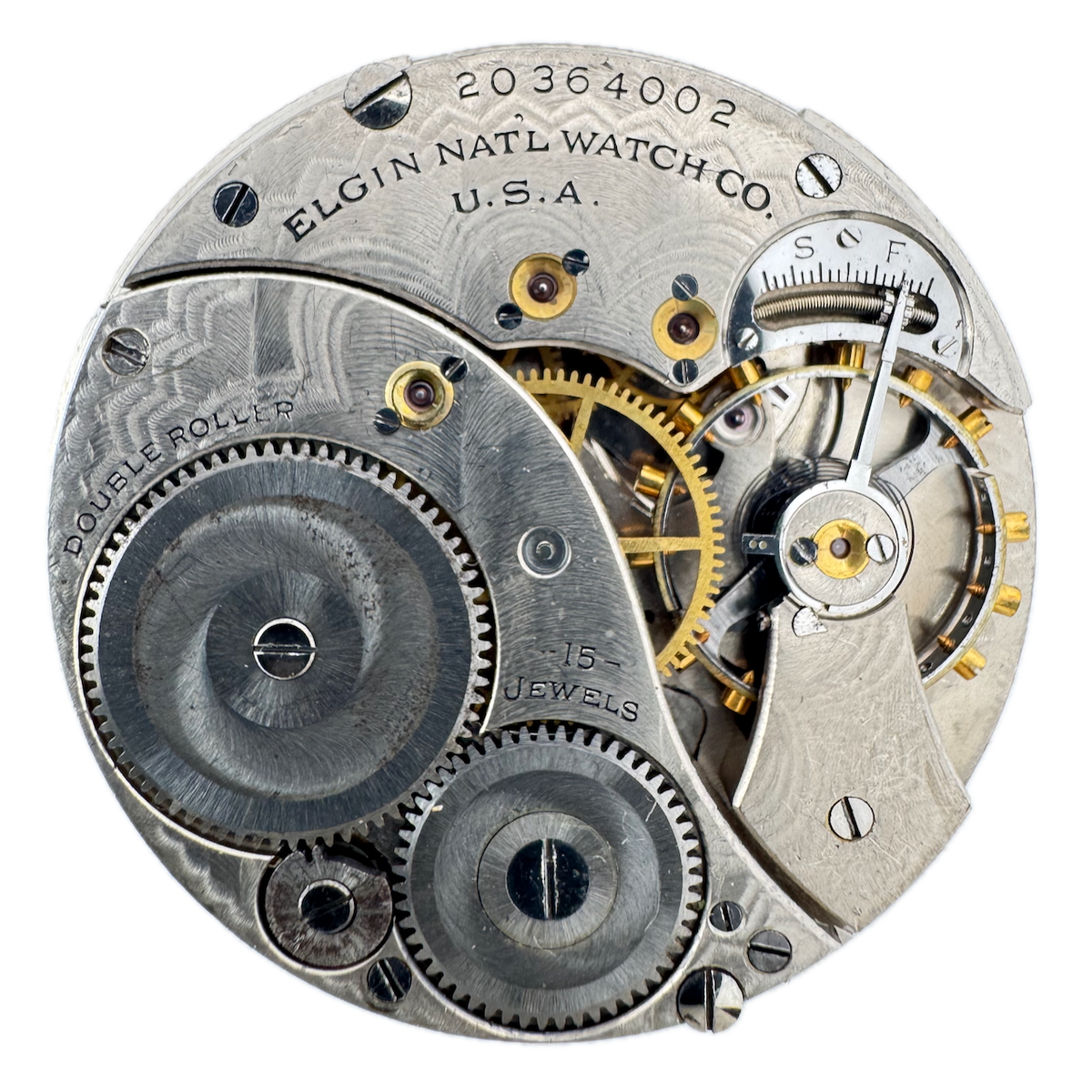 Antique 18s 1887 Elgin 1 11 Jewel Key Wind Pocket Watch Movement 13 USA
