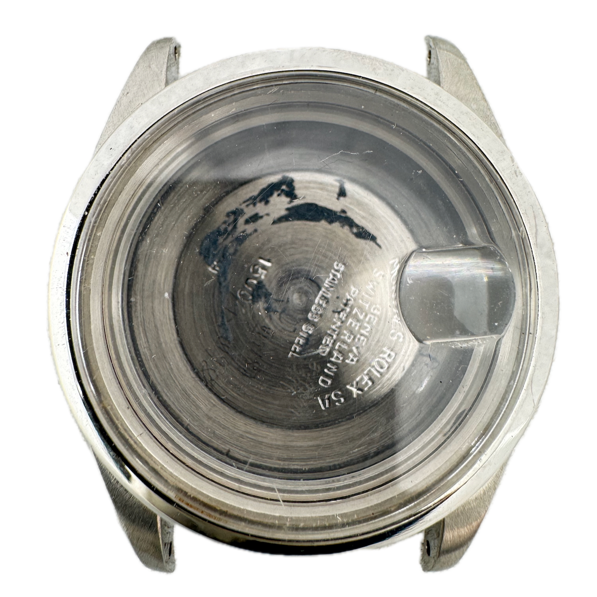 Vintage Rolex 1500 Men's Wristwatch Case 34mm Stainless Steel 1970 Swiss