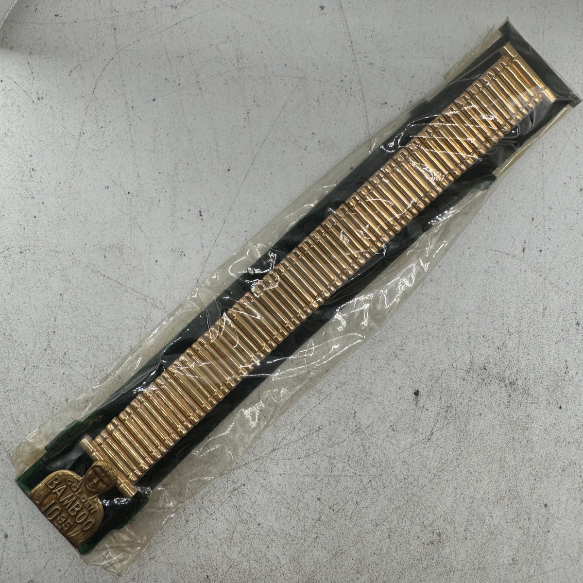 Vintage 19mm Kreisler Men's Wristwatch Band 10k Gold FilledGolden Bamboo USA