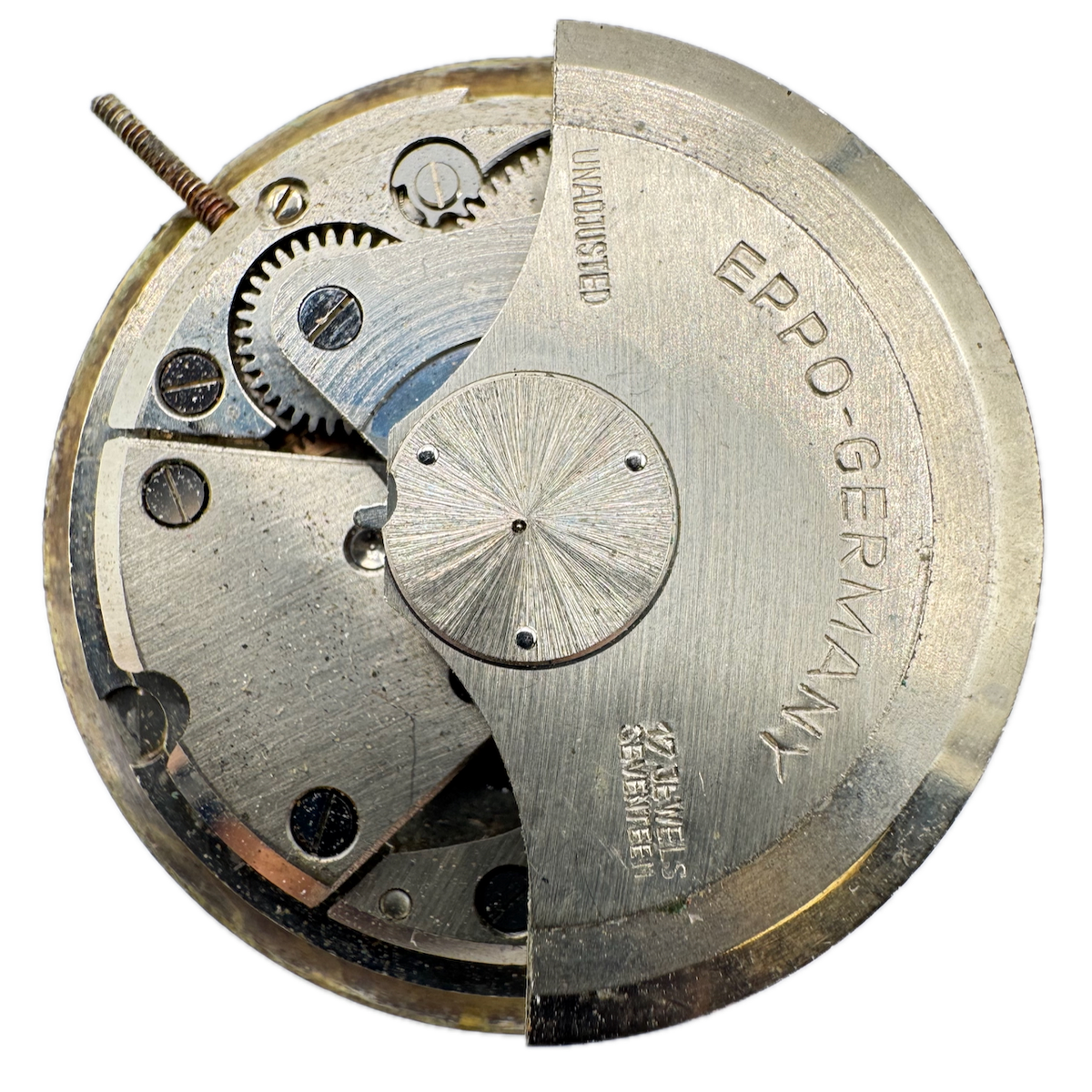 Vintage 25.5mm Eppo Sunburst 17 Jewel Automatic Men's Wristwatch Movement 48