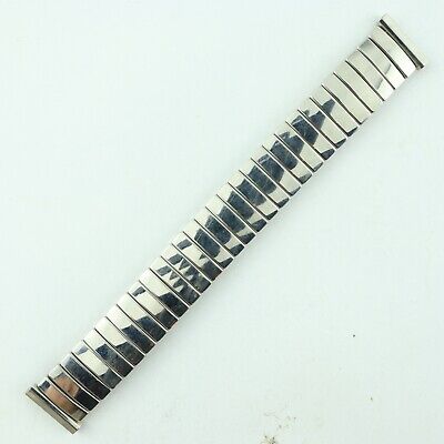 Vintage 17.5mm Admiral Men's Wristwatch Band Stainless Steel High Polished Style