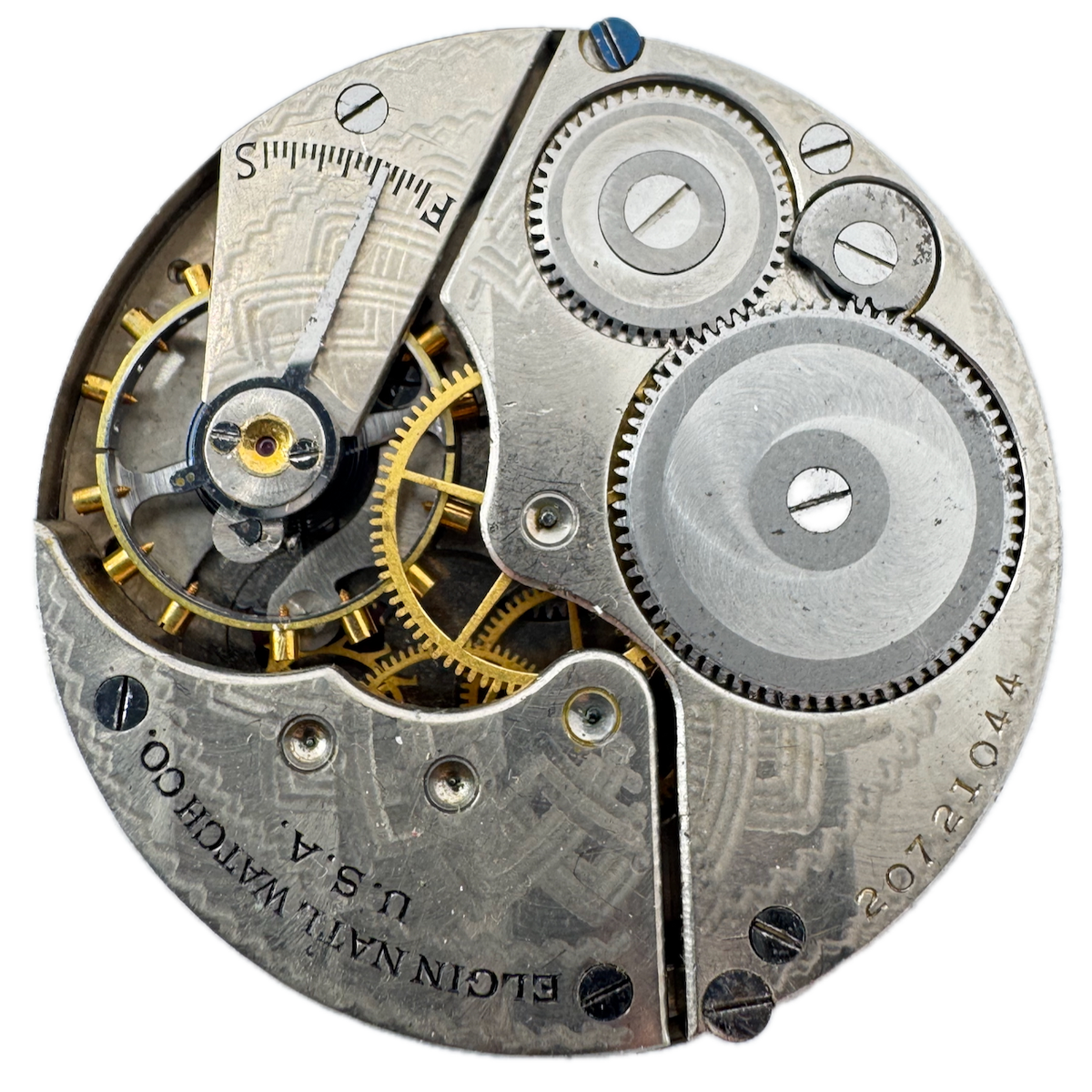 Antique 16s 1918 Elgin 7 Jewel Mechanical Pocket Watch Movement 291 USA