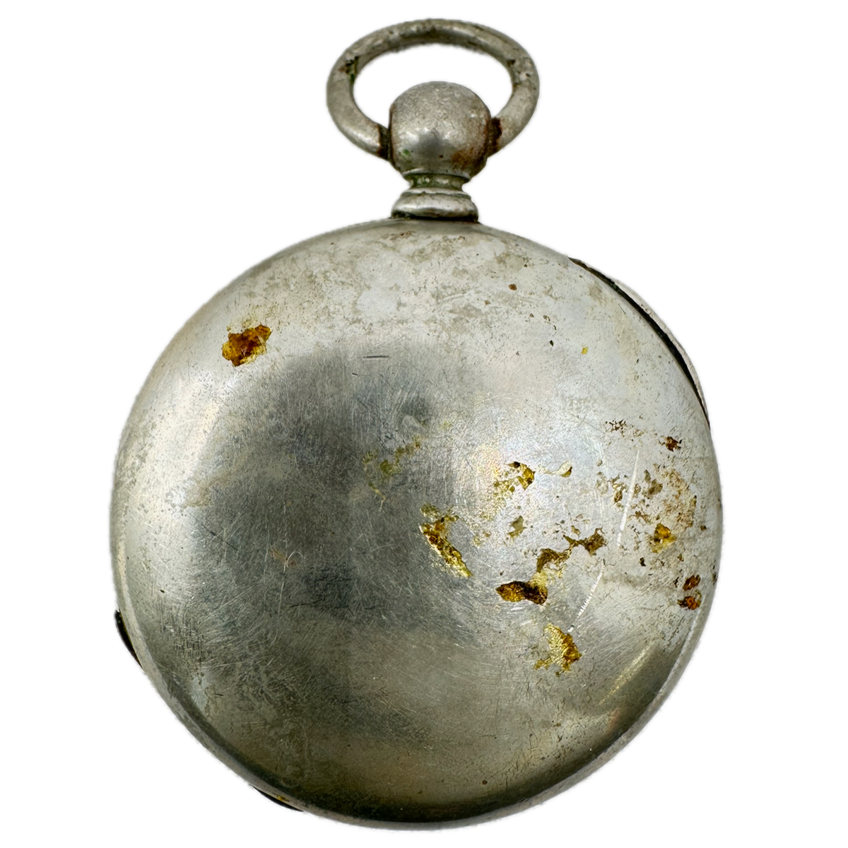 Antique 18s Keystone Open Face Pocket Watch Case for Key Wind Silveroid