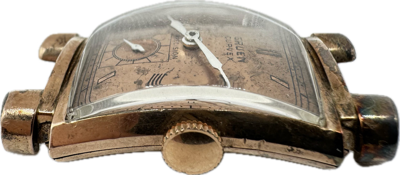 Vintage Gruen 440 S 449 Curvex 17 Jewel Men's Mechanical