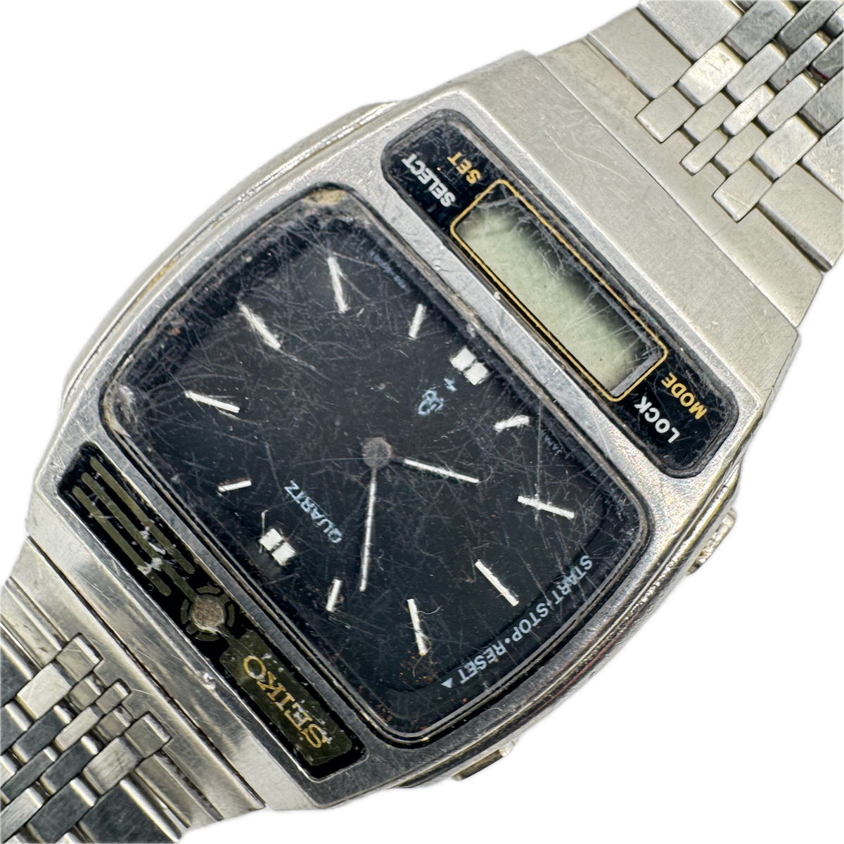 Vintage Seiko H259-5000 Ana Digi Men's Quartz LCD Wristwatch Japan