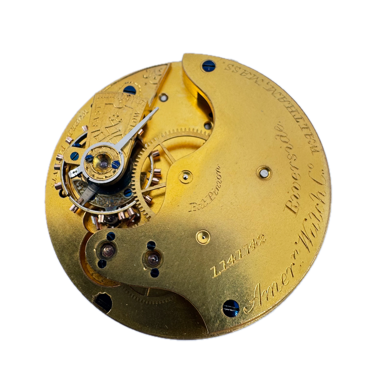 Antique 14 Size Waltham 13 Jewel Mechanical Pocket Watch Movement Riverside USA