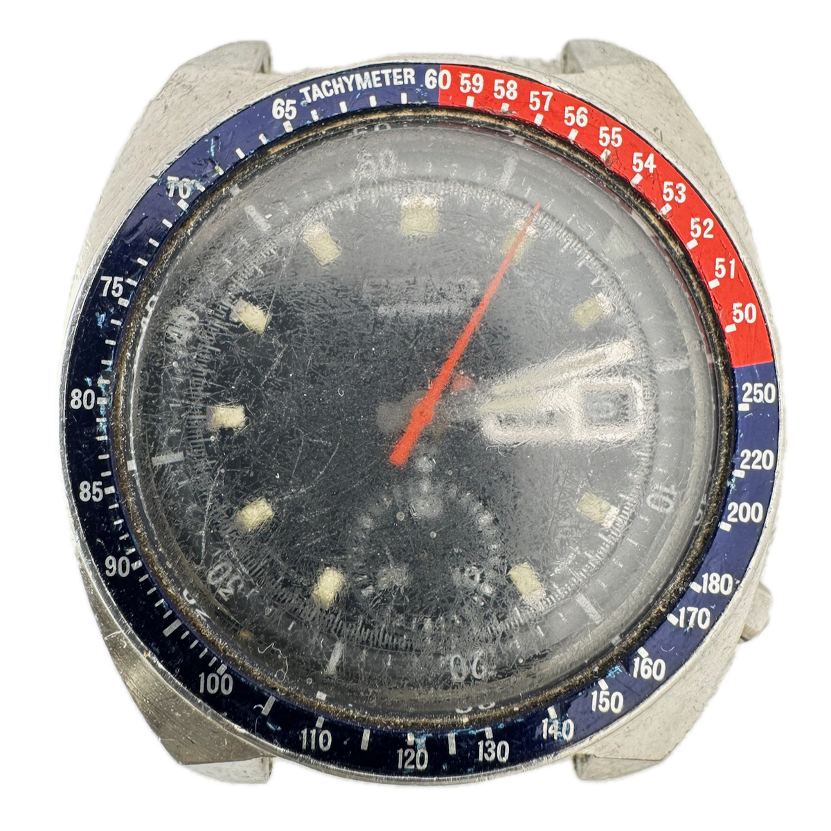 Vintage 41mm Seiko 6139-6005 "Pogue" Men's Chronograph Wristwatch Steel Pepsi