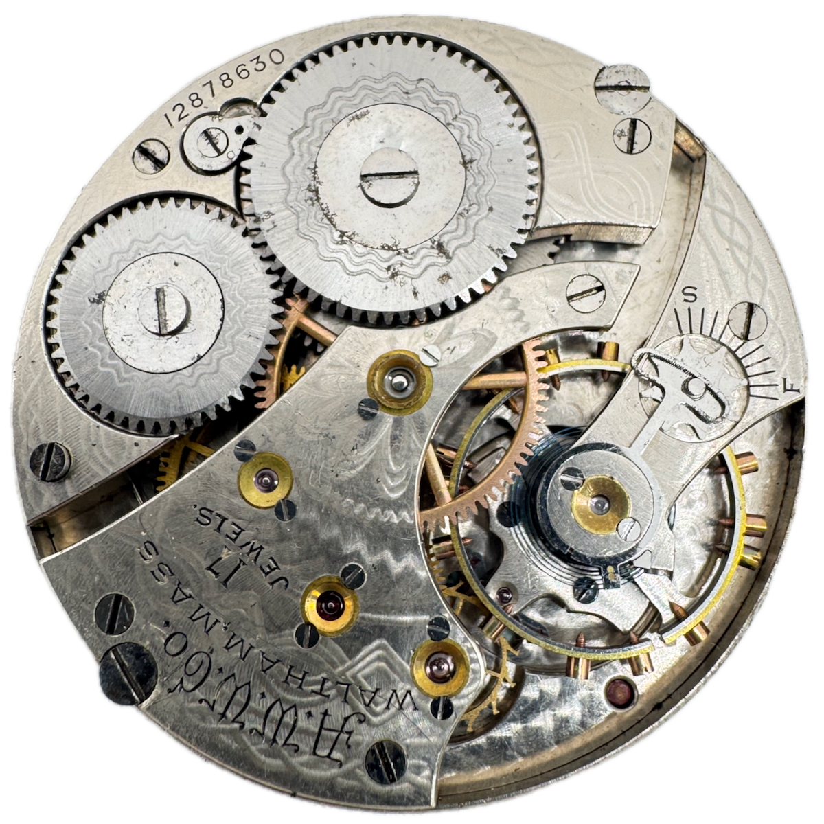 Antique 16s 1906 Waltham 17 Jewel Mechanical Hunter Pocket Watch Movement 625