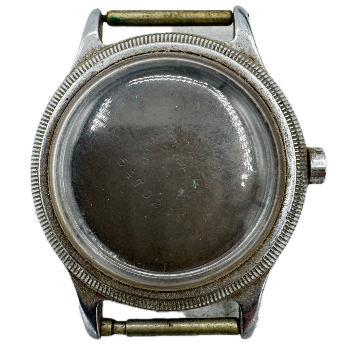 Vintage Elgin U.S. Army A-11 Coin Edge Men's Wristwatch Case 32mm Nickel USA