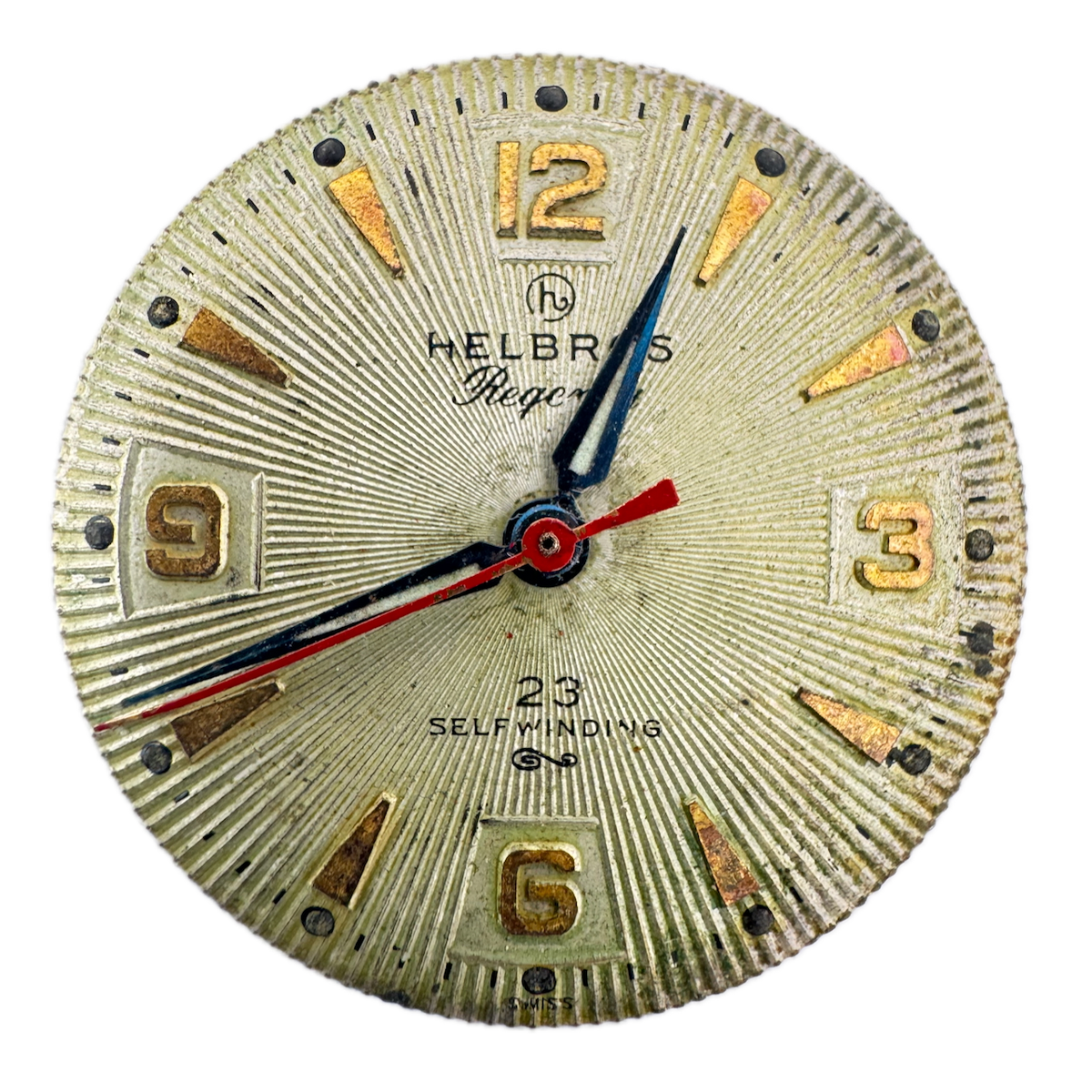 Vintage Helbros 23j Automatic Men's Wristwatch Movement A. Schild 1361 N Swiss