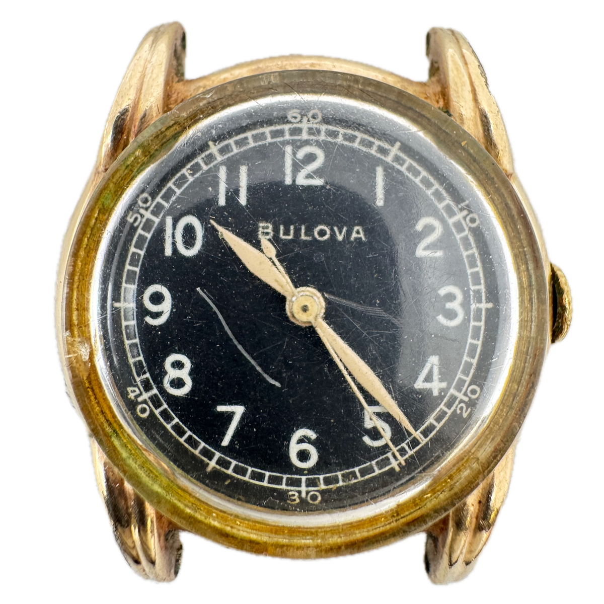 Vintage 30mm Bulova A-11/Ordinance Hack Men's Wristwatch 10AK Frankenstein