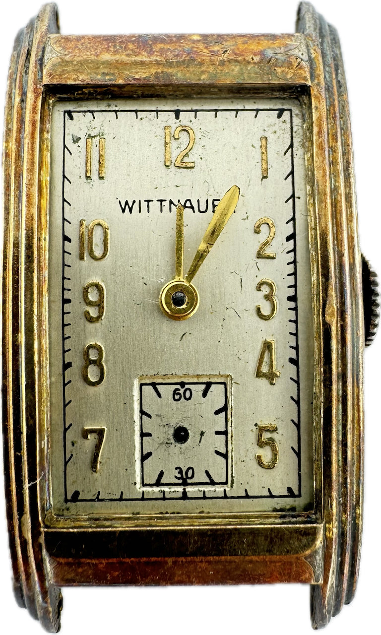 Vintage Wittnauer Deco 15 Jewel Men's Mechanical Wristwatch 7TN Swiss 10k GF