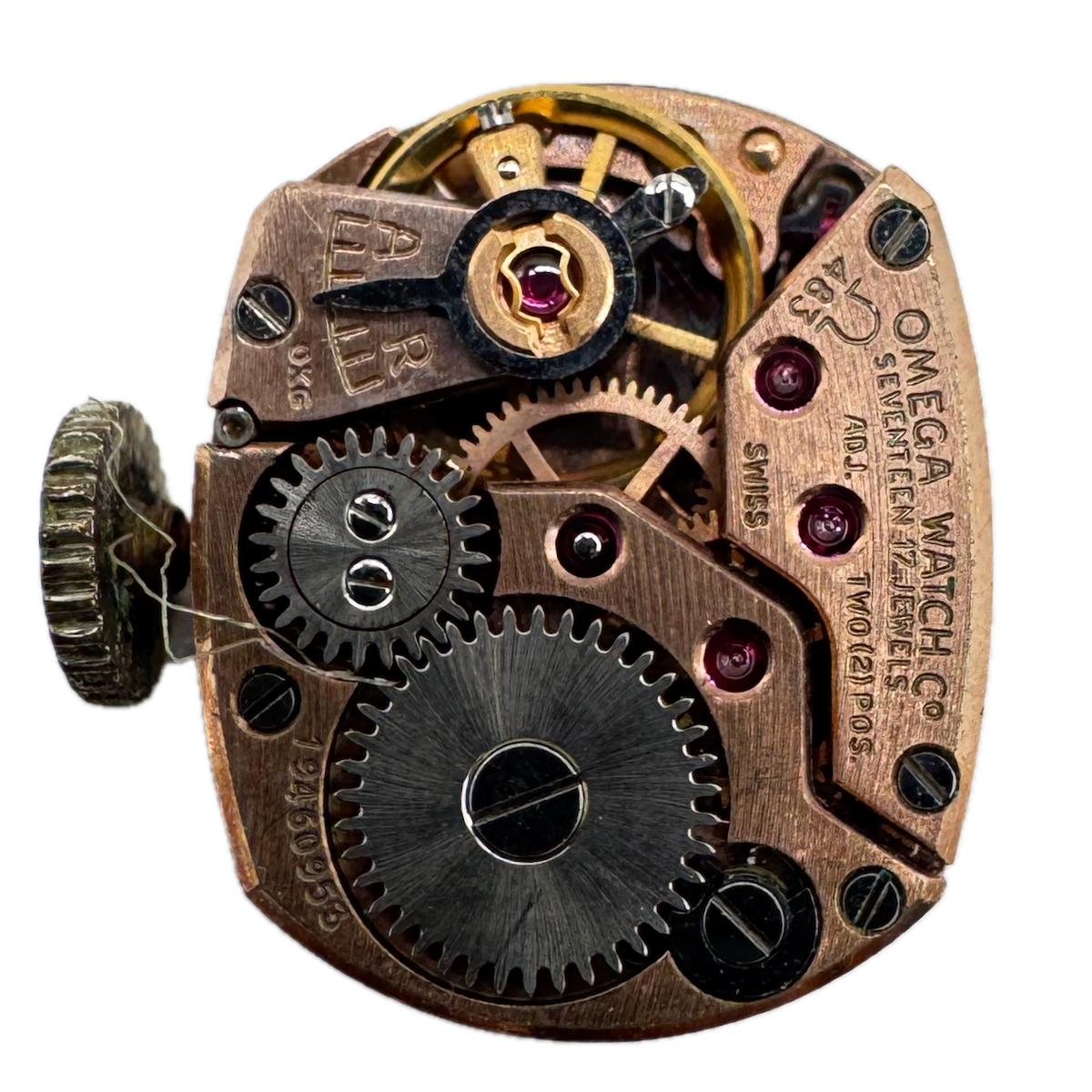 Vintage 11.5mm Omega 17 Jewel Mechanical Ladies Wristwatch Movement 483 Swiss