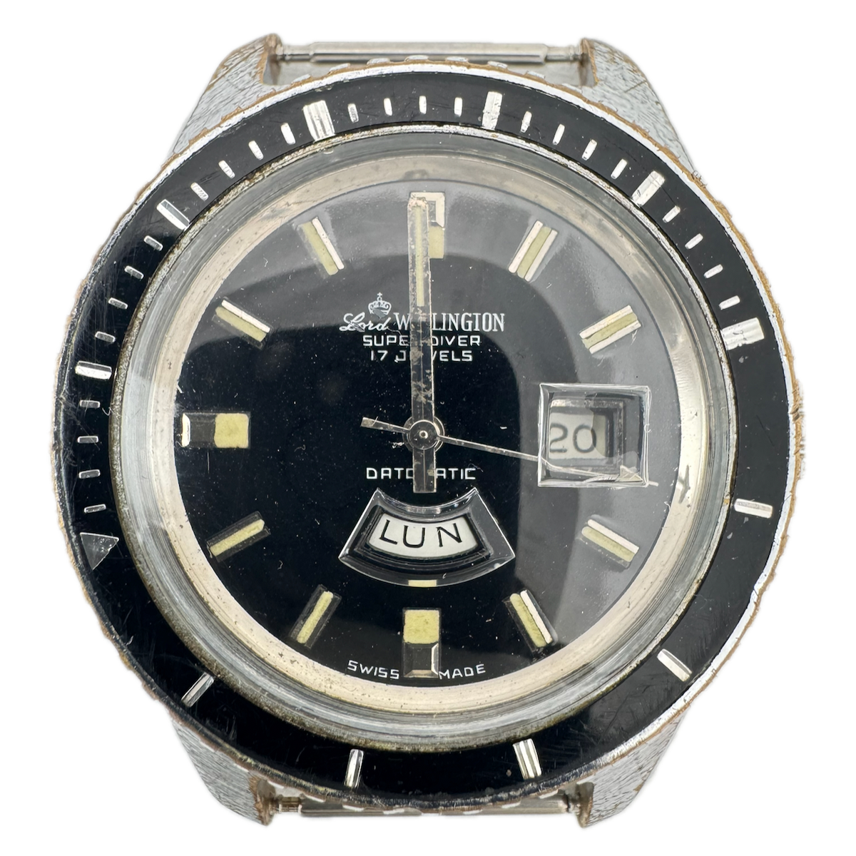 Vintage Lord Wellington Super Diver Datomatic