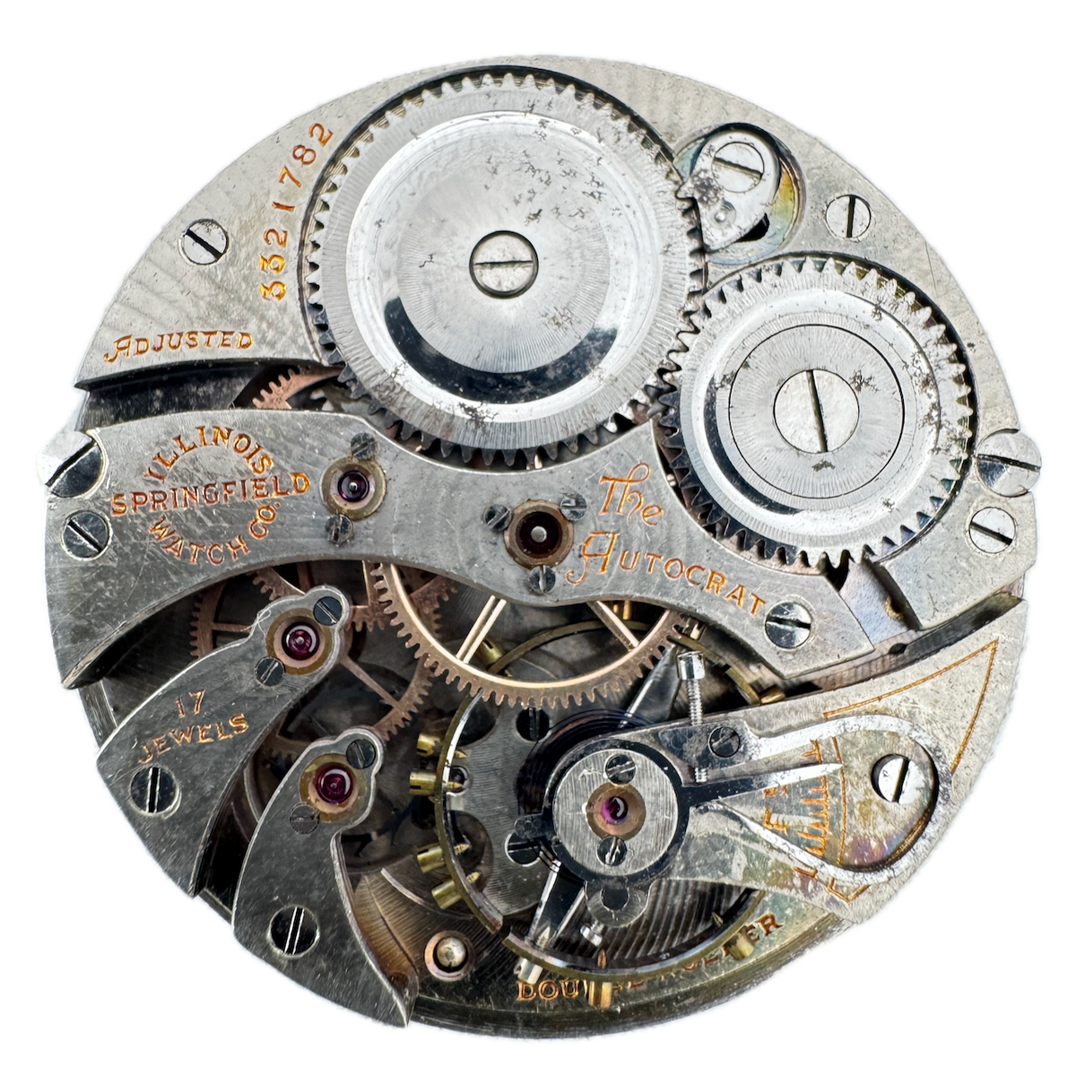 Antique 12s 1918 Illinois 17j Mechanical Pocket Watch Movement 405 USA