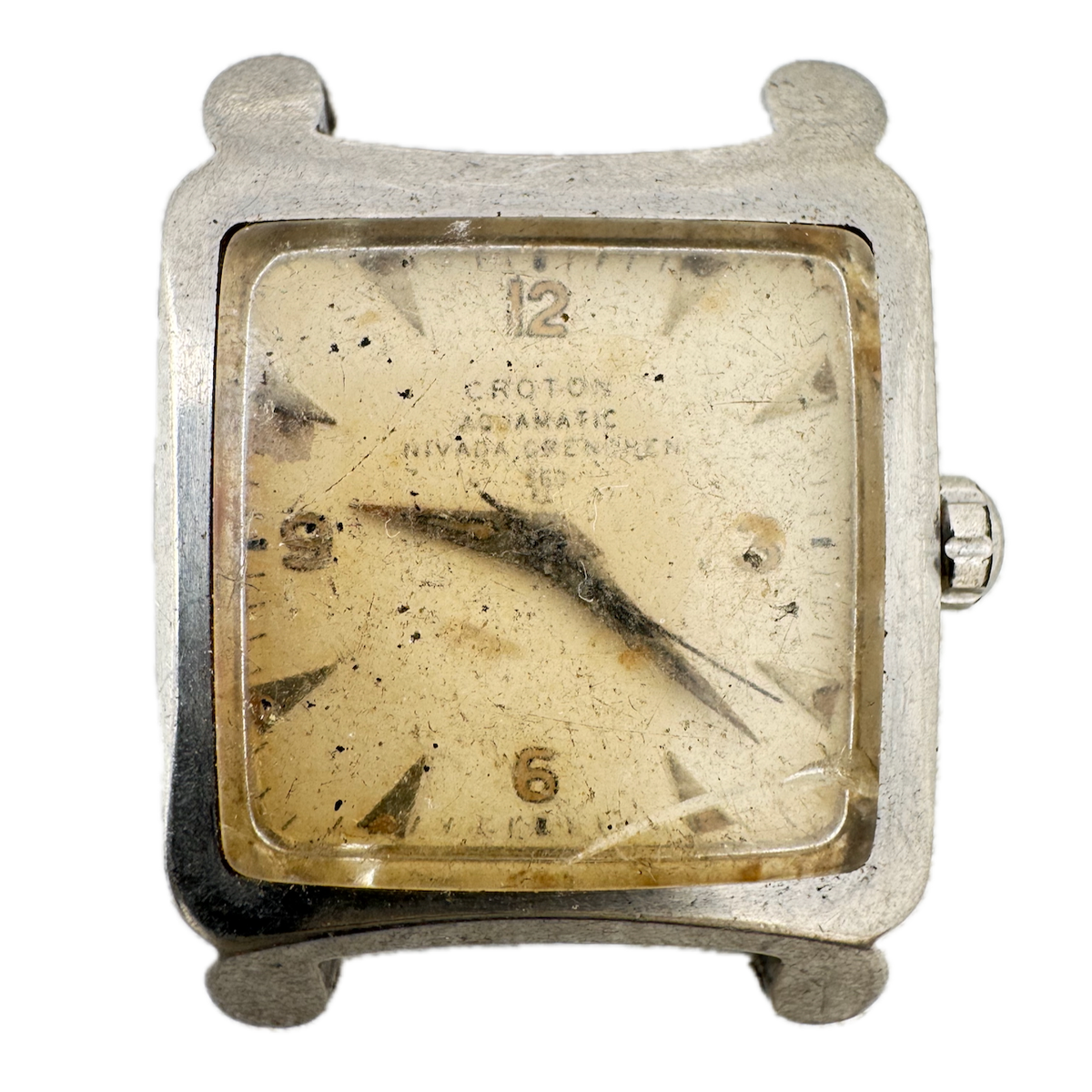 Vintage 27mm Croton Aquamatic Nivada Grenchen Men's Automatic Wristwatch Swiss