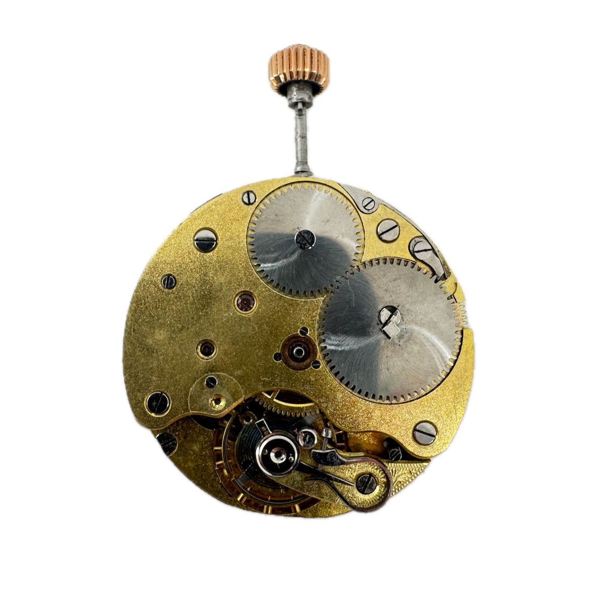 Antique 43mm Mechanical Lever Set Hunter Pocket Watch Movement Swiss Made