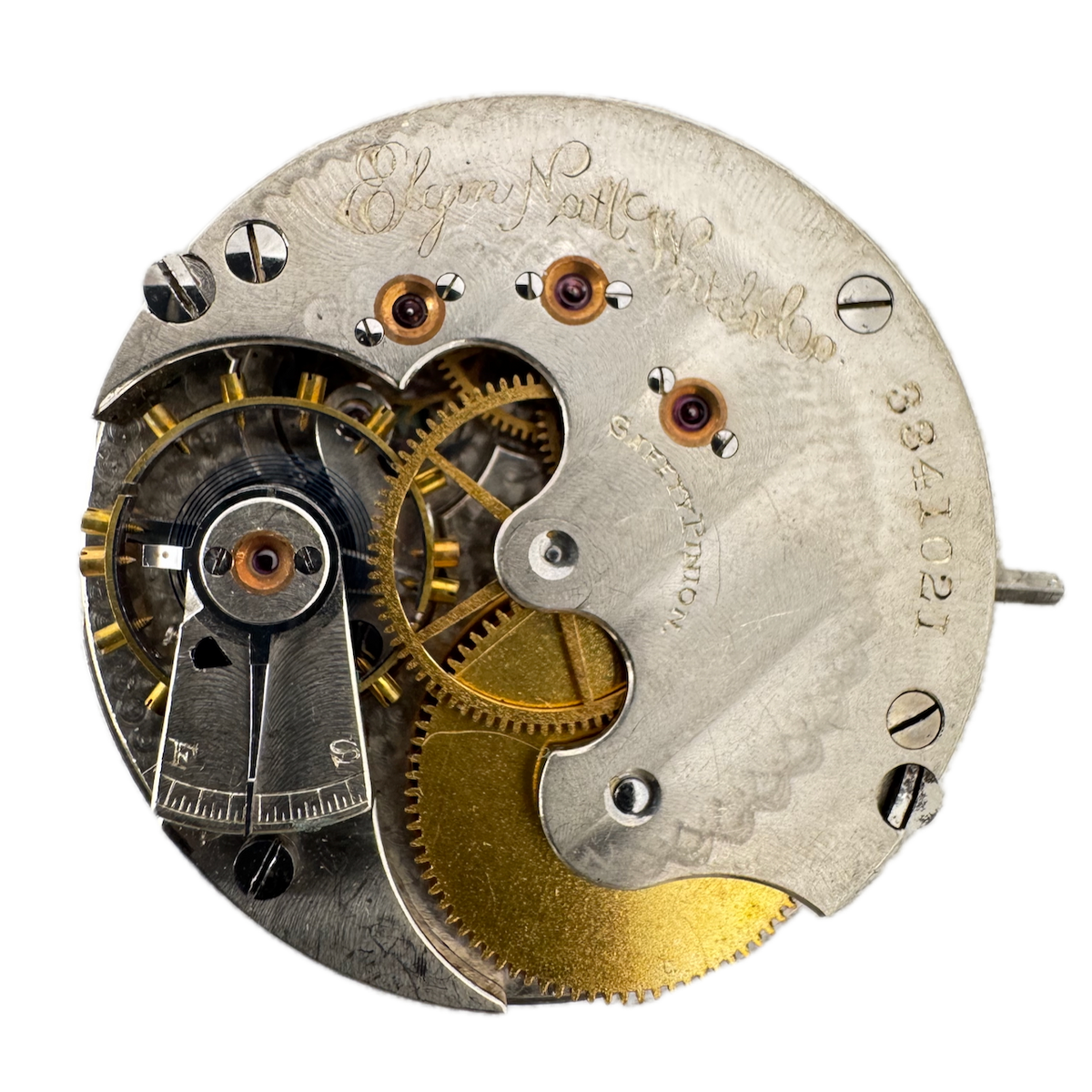 Antique 6s 1889 Elgin 15 Jewel Mechanical Hunter Pocket Watch Movement 67 USA