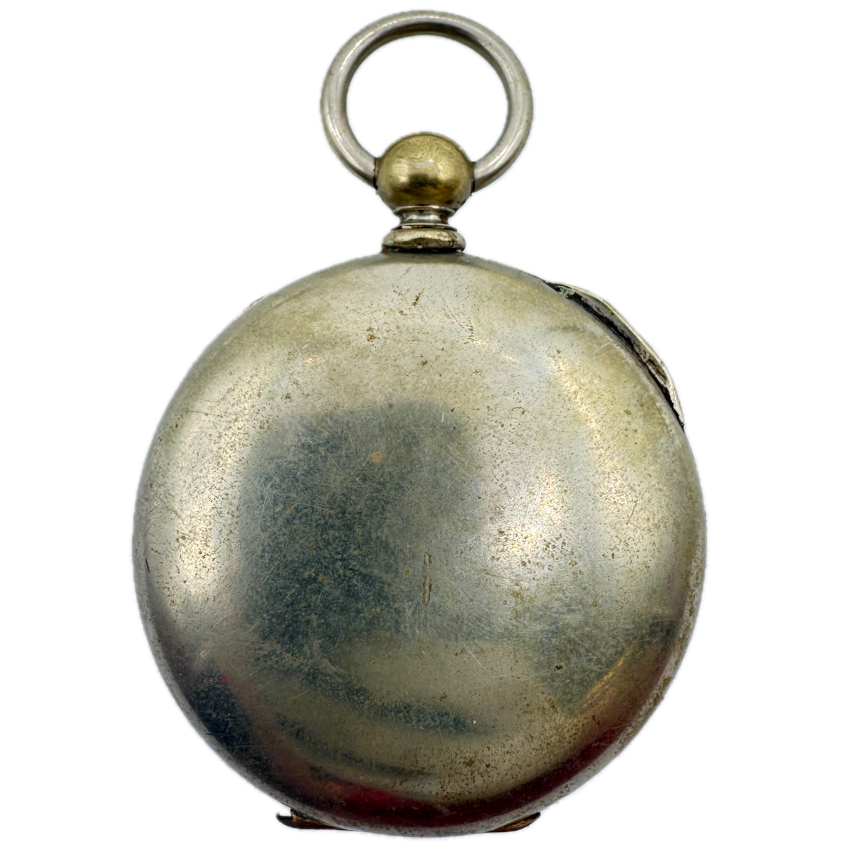 Antique 18s Keystone Smooth Bezel Pocket Watch Case for Key Wind Silveroid USA