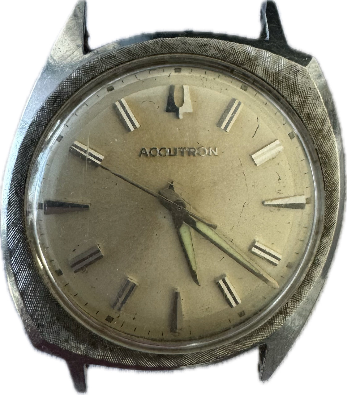 Vintage 1966 Accutron Floppy Football Men's Tuning Fork Wristwatch 214 Steel #2