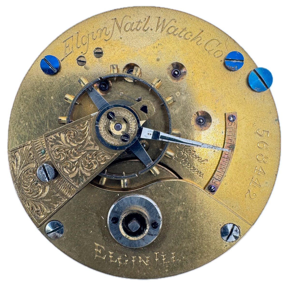 Antique 18s 1878 Elgin 11 Jewels Key Wind Pocket Watch Movement 13 USA Roman
