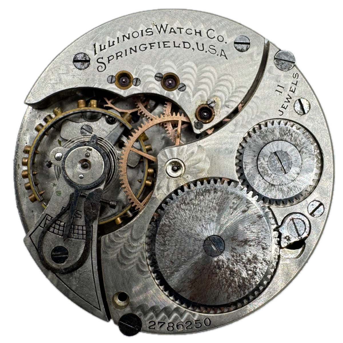 Antique 16s 1915 Illinois 11j Mechanical Hunter Pocket Watch Movement 601 USA