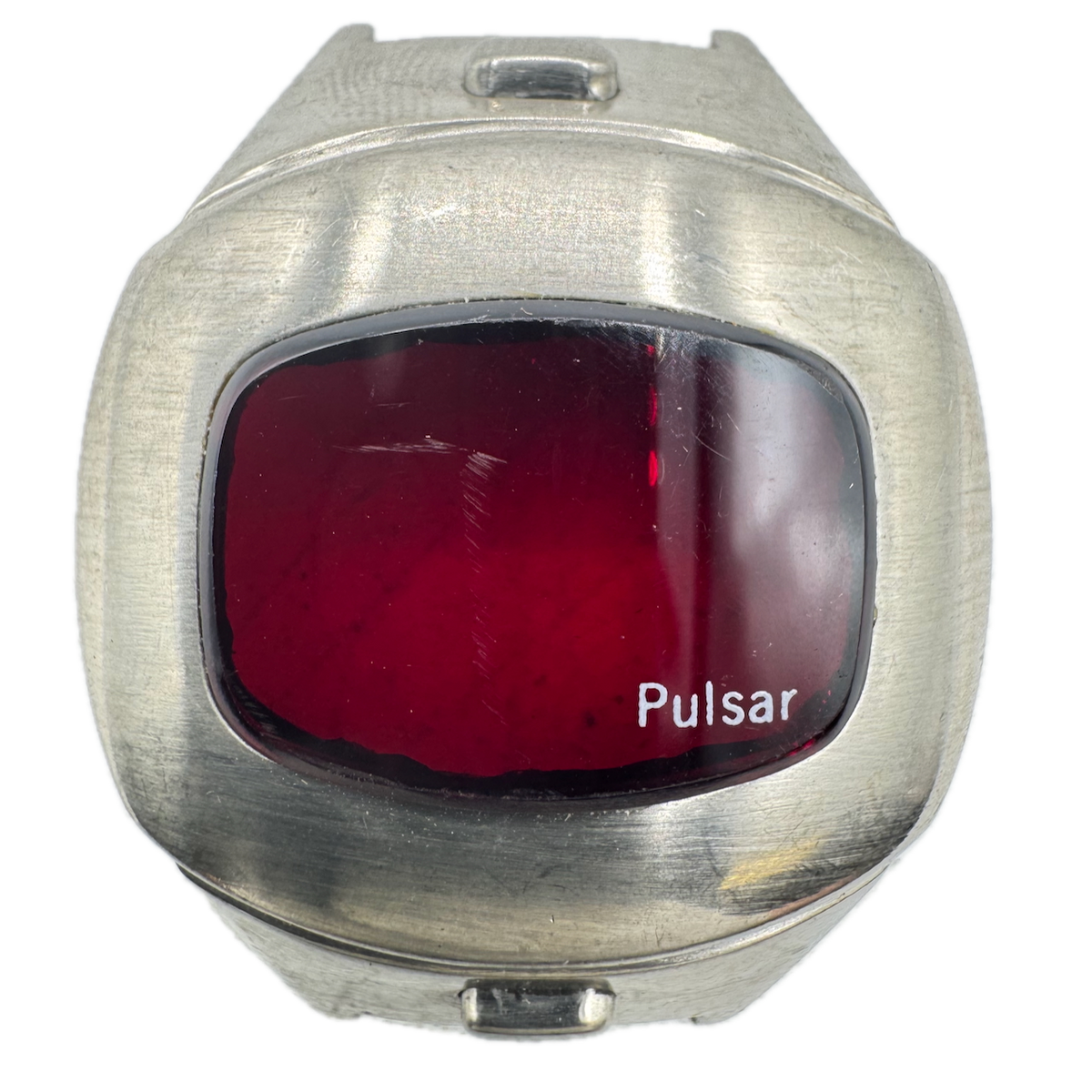 Vintage Pulsar Executive Bezel Men's Wristwatch Case Stainless Steel Swiss Made