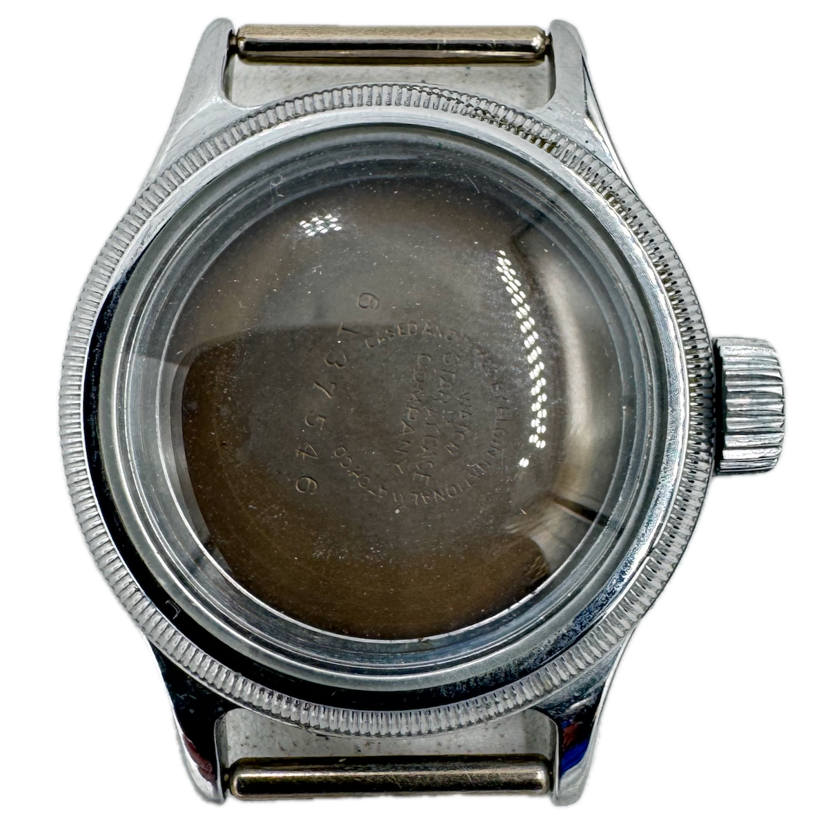 Vintage Elgin U.S. Army A-11 Coin Edge Men's Wristwatch Case 32mm Chrome USA