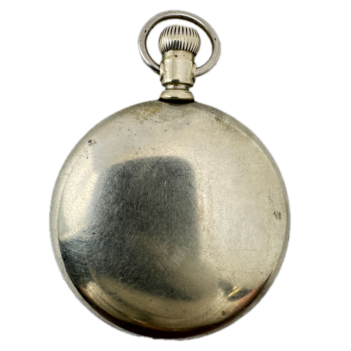 Antique 18s Crescent Swingout Open Face Pocket Watch Case 18s Nickel USA