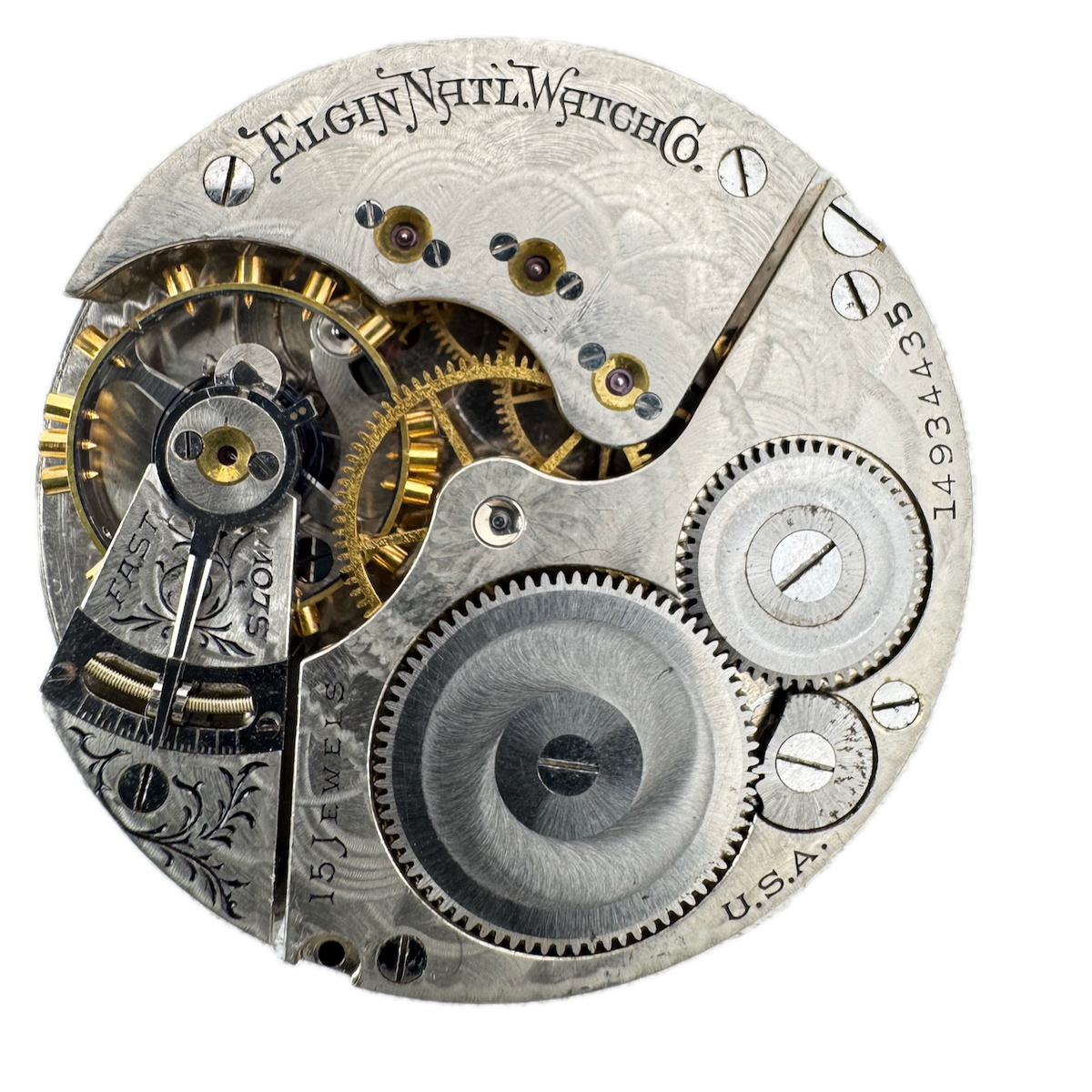 Antique 16s 1910 Elgin 15j Mechanical Hunter Pocket Watch Movement 312 USA