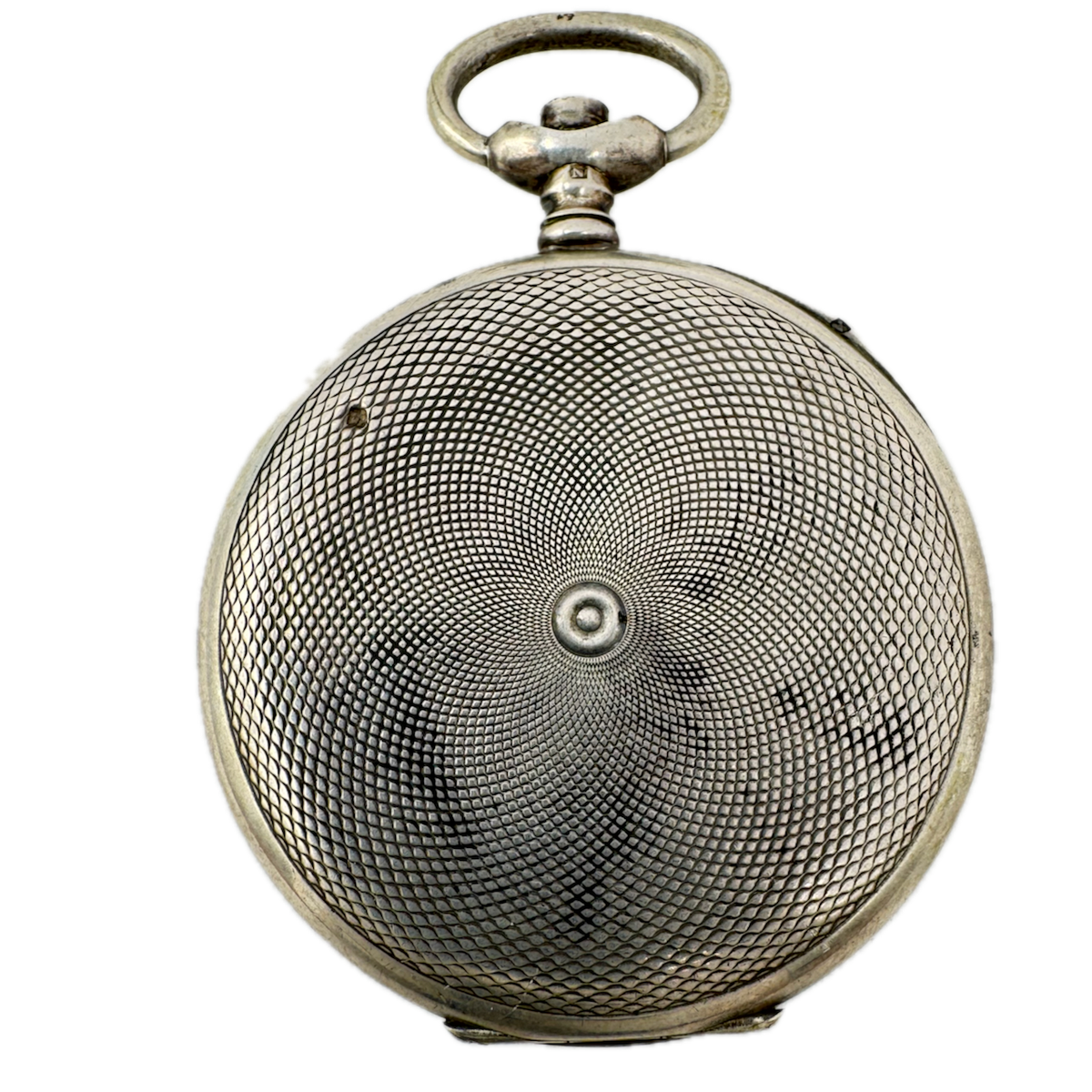 Antique 43mm Hunter Pocket Watch Case 43mm .800 Silver Fancy Swiss Made