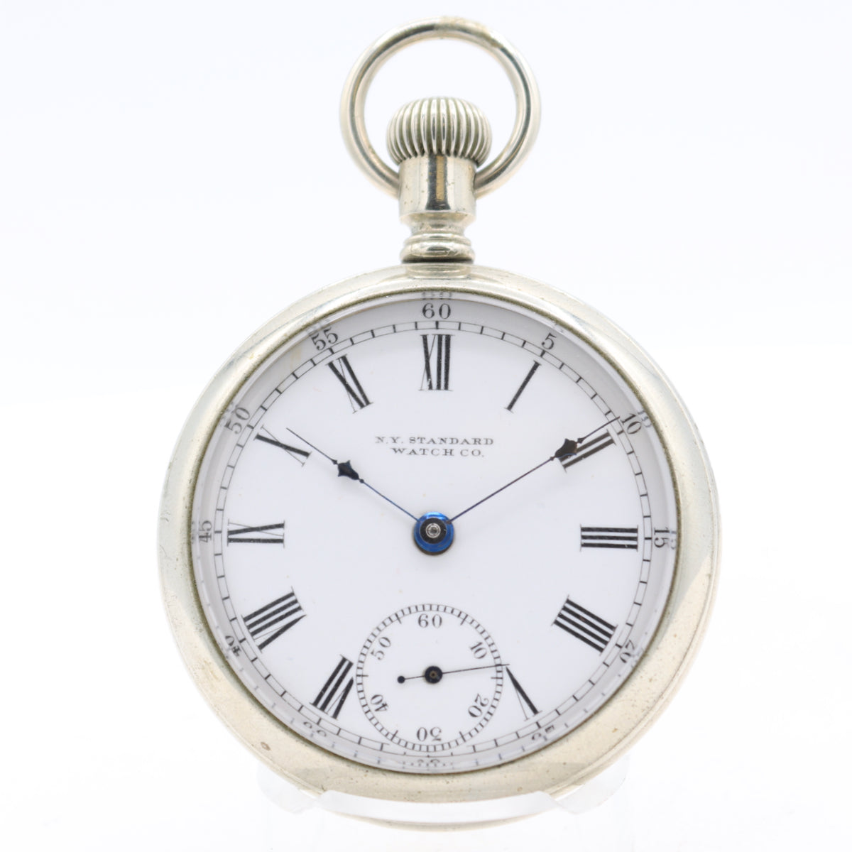 Antique 18s N.Y. Standard 4 7 Jewel Mechanical Pocket Watch 31 Nickel USA