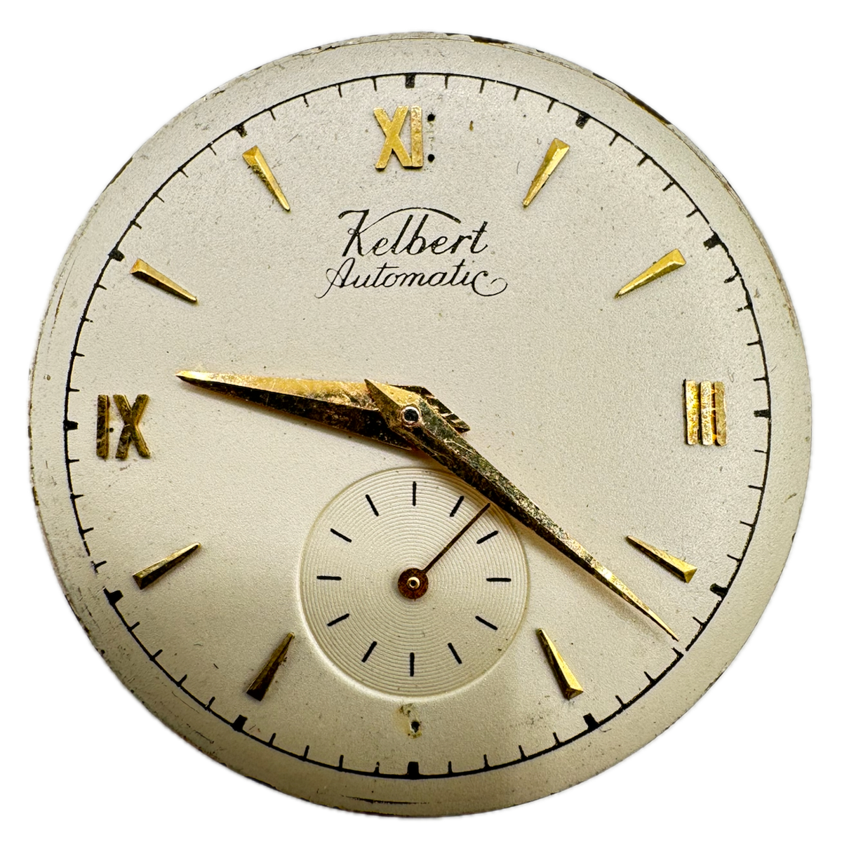 Vintage 29mm Kelbert Roman 17j Bumper Automatic Wristwatch Movement 161 Swiss