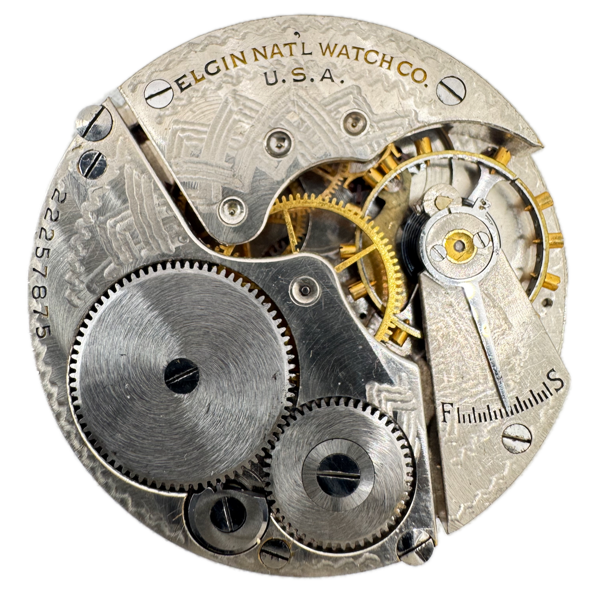 Antique 16s 1920 Elgin 7 Jewel Mechanical Pocket Watch Movement 291 USA