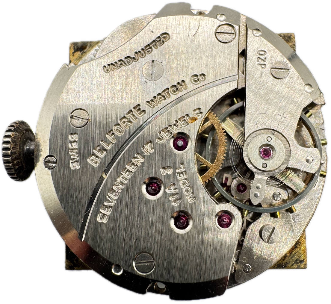 Vintage Towncraft Square Crosshair Mechanical Men's Wristwatch Movement 11A 3