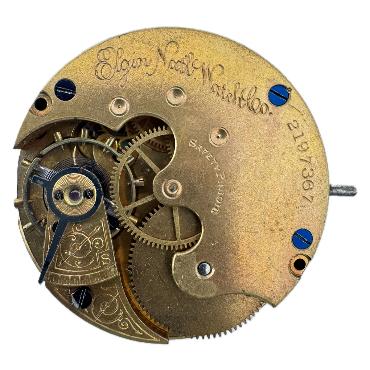 Antique 6s 1887 Elgin 7 Jewels Mechanical Hunter Pocket Watch Movement 95 USA
