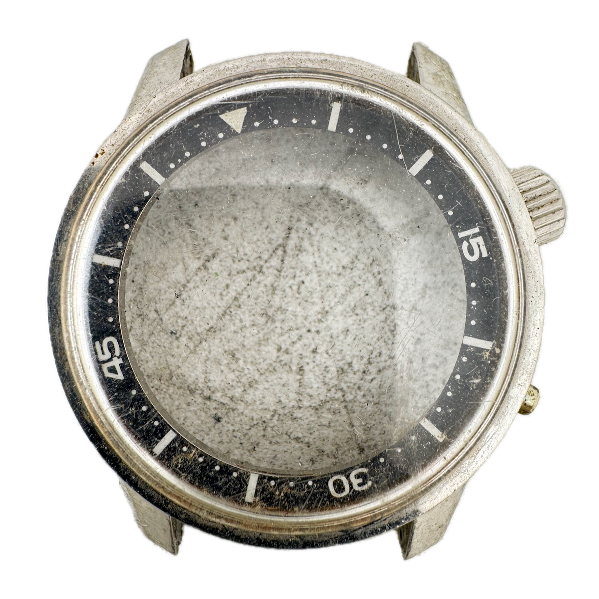 Vintage Wyler Men's Wristwatch Case for Compressor 36.5mm Steel Swiss