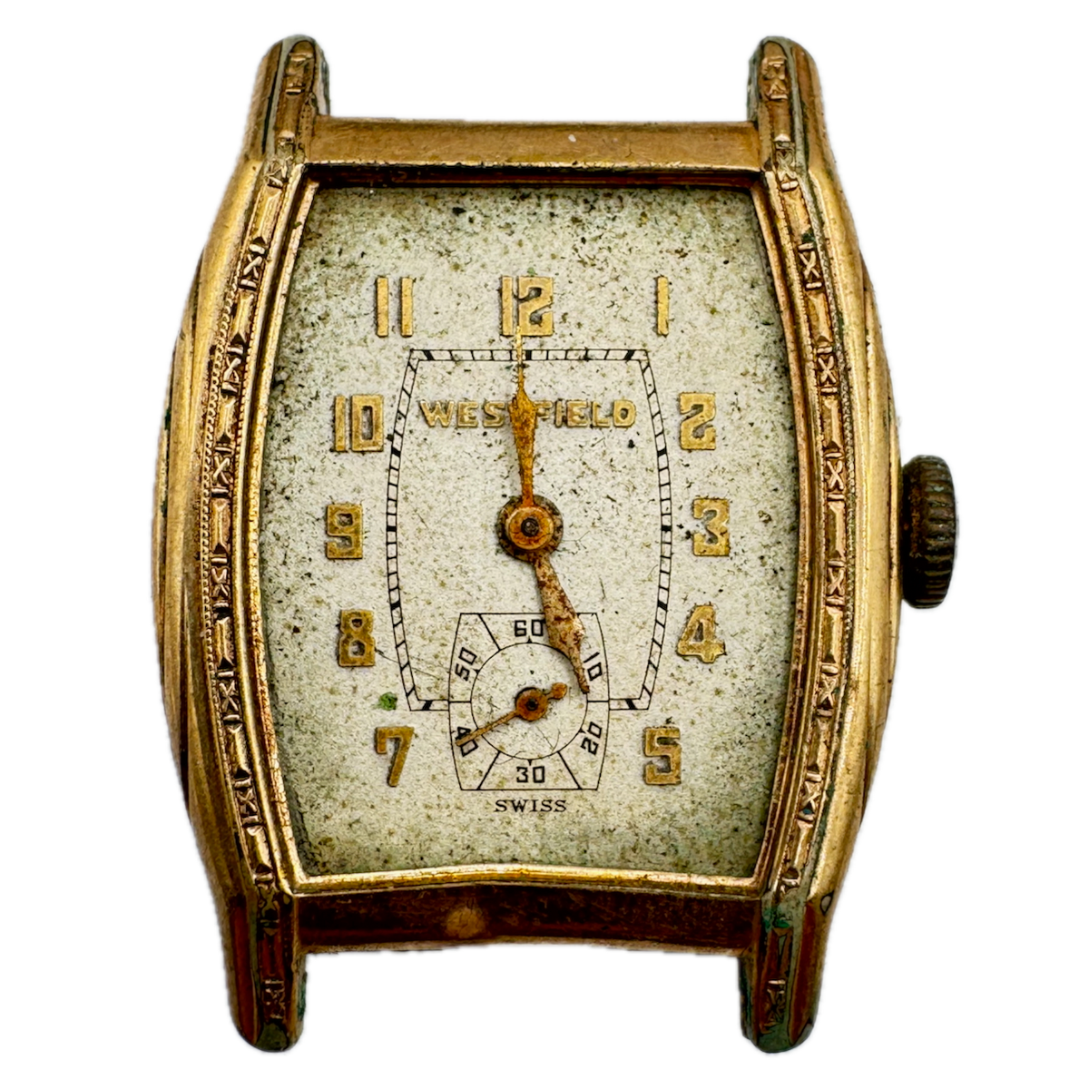 Vintage Bulova Westfield Art Deco Men's Mechanical Wristwatch 10 AS Swiss