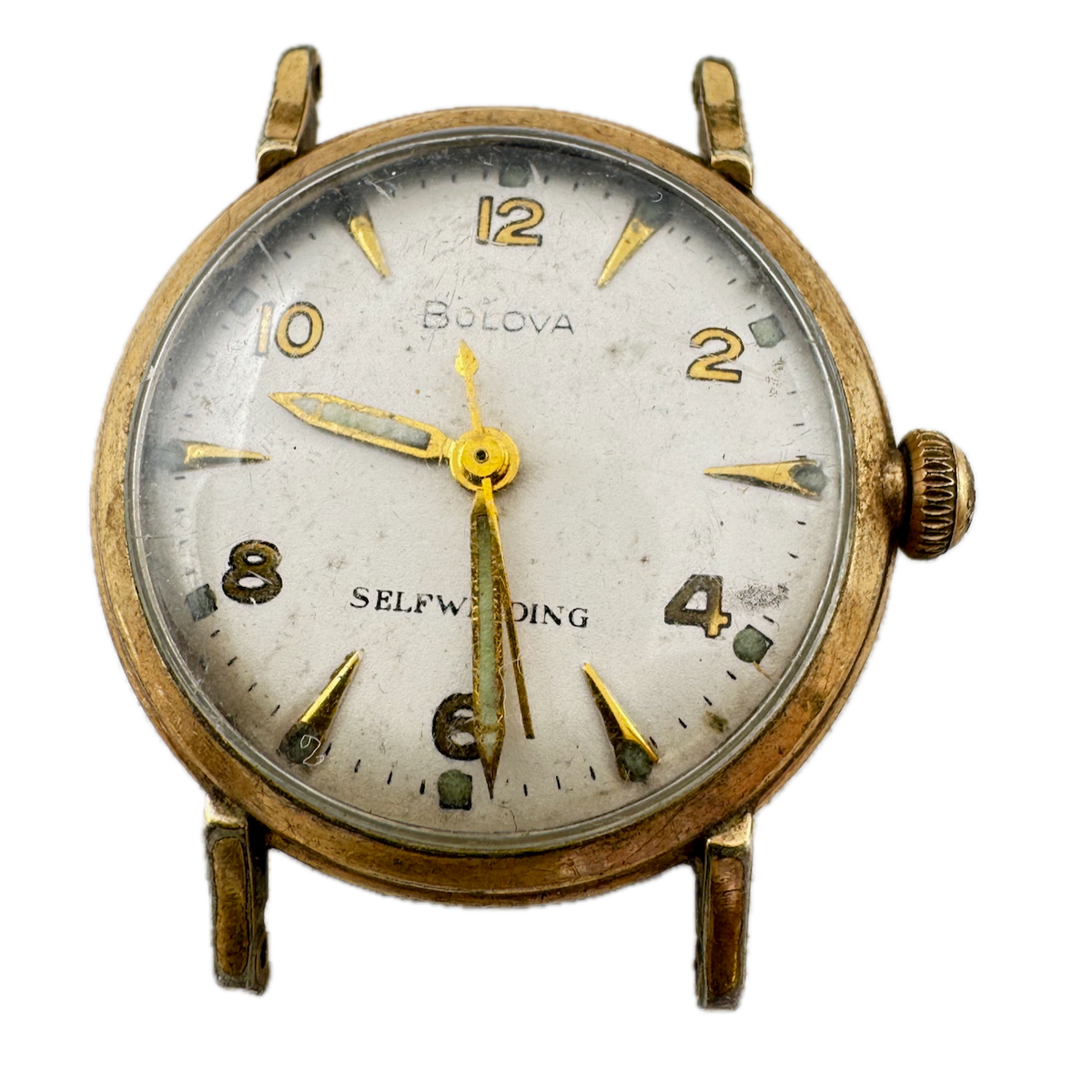 Vintage 1956 Bulova Men's Automatic Wristwatch 11 ACAC Swiss 10k Gold Filled