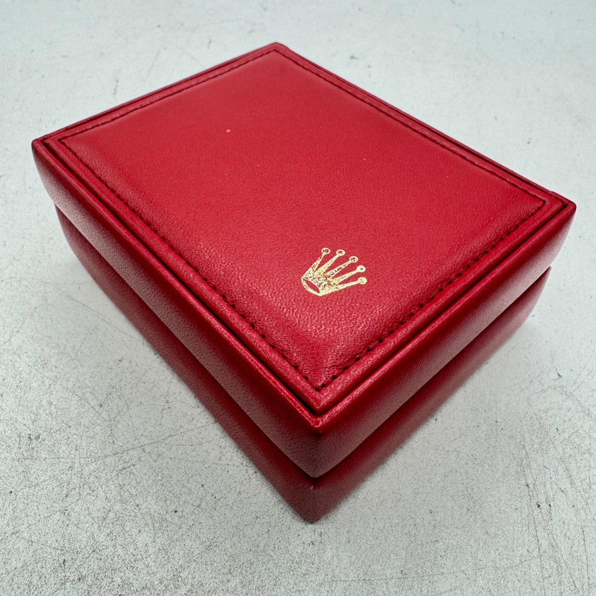 Vintage Rolex 14.00.71 Datejust Men's Wristwatch Box Swiss Red Leather & Felt