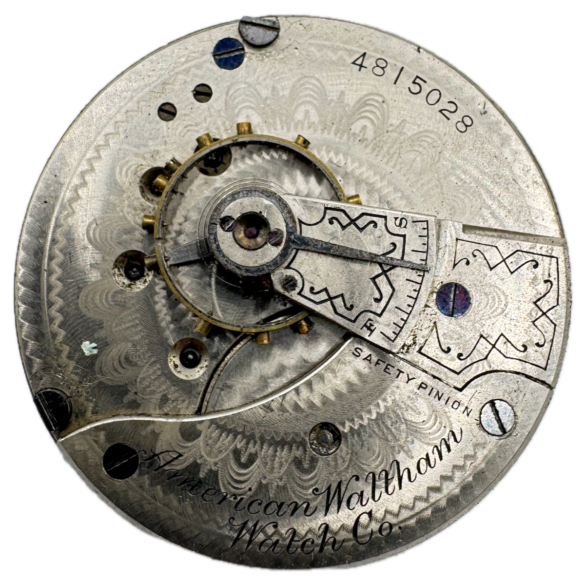 Antique 18s 1891 Waltham 11 Jewel Mechanical Pocket Watch Movement No. 3 USA