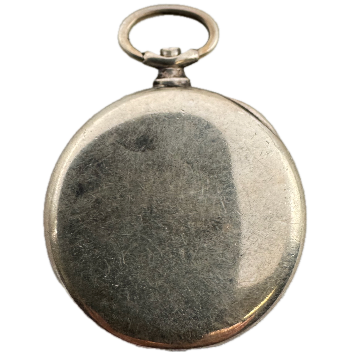 Antique 25mm Goering Open Face Pocket Watch Case Sterling Silver Swiss