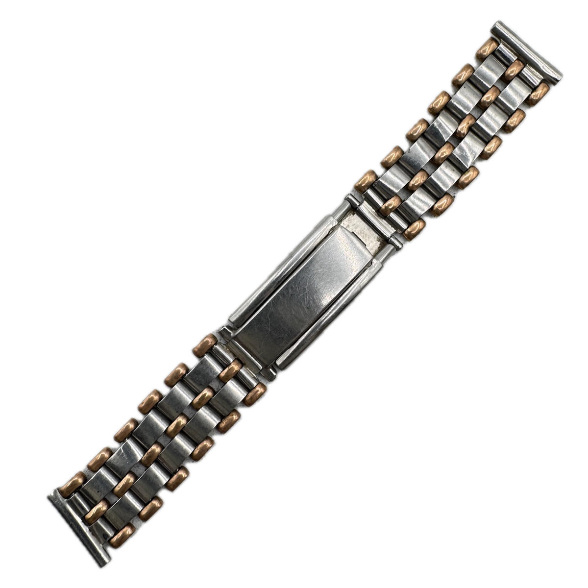 Vintage 17.5mm Gay Freres Men's Wristwatch Band Steel Two Tone Swiss Made