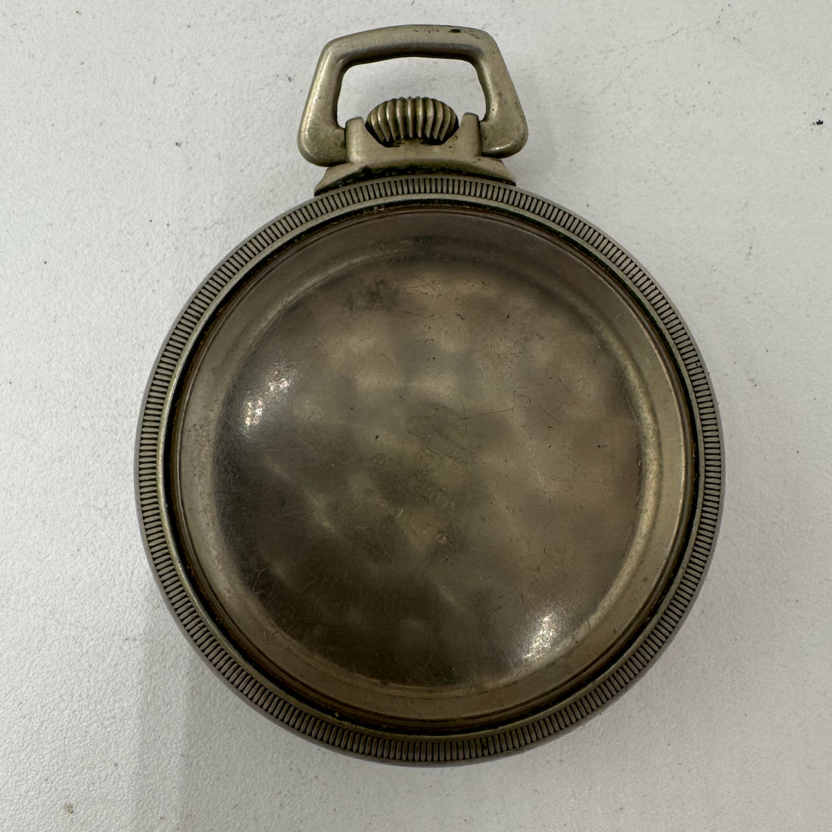 Antique 16 Size Keystone Open Face Railroad Pocket Watch Case Silveroid USA