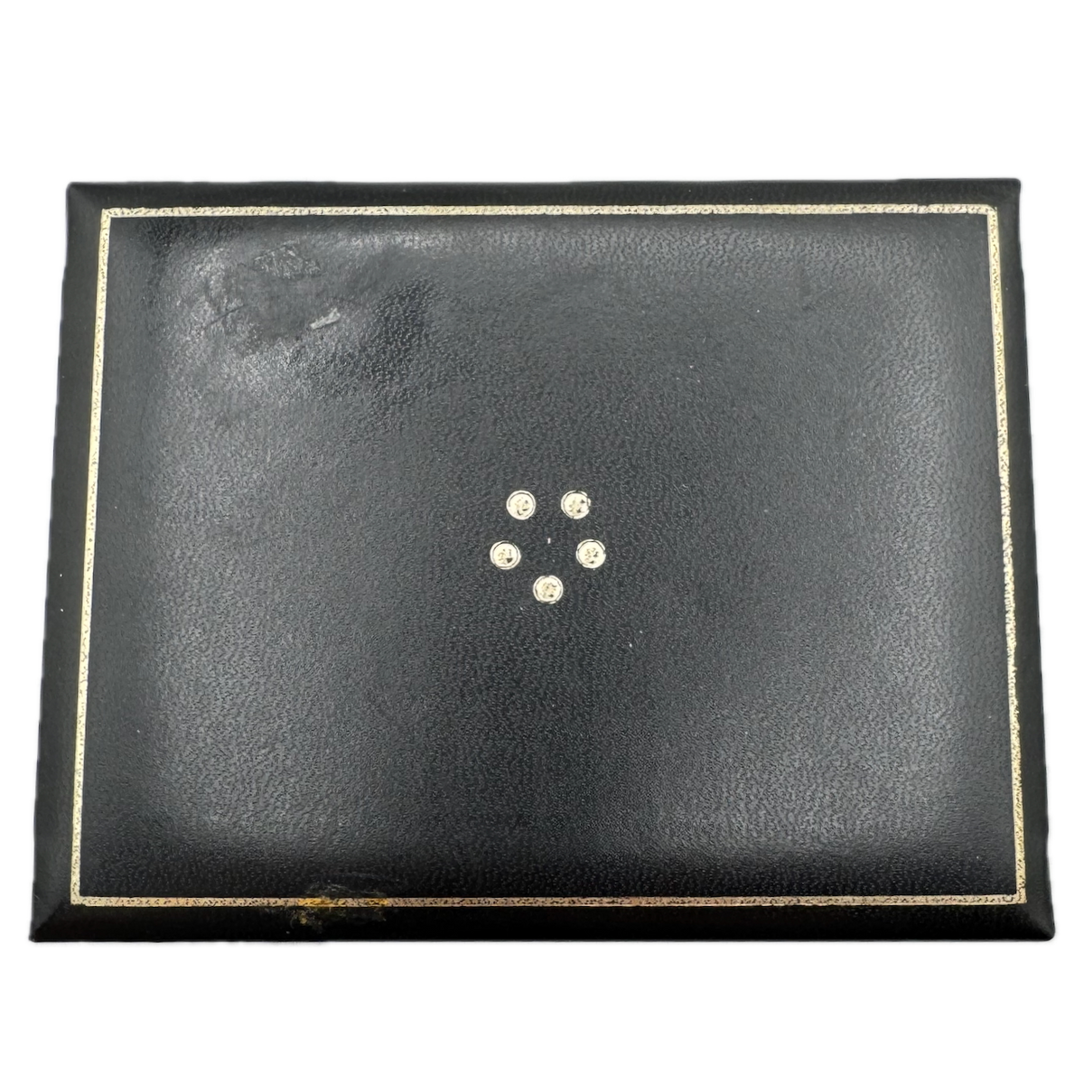 Vintage Eterna-Matic Hinged Men's Wristwatch Box Swiss Leather, Velvet, Felt
